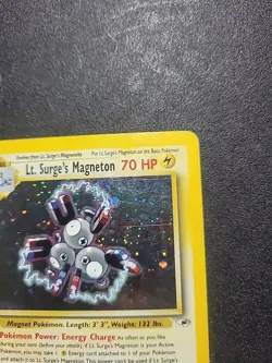 Pokemon TCG Lt. Surge's Magneton Gym Heroes 8/132 Holo Unlimited Rare - Image 3
