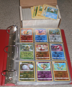 Pokemon Card Collection 172 Hologram Reverse Holo Plus 500 Cards In Binder / Box - Image 1