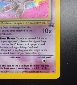 Pokemon 2000 WOTC Mew #9 Holo Black Star Promo English LP/NM Has SWIRL 🌀 - Image 4