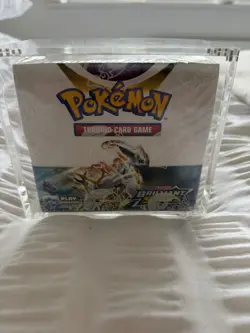 Pokemon TCG Brilliant Stars Booster Box 36 Packs Factory Sealed in Acrylic Case - Image 1