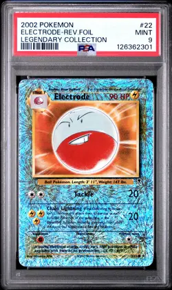 2002 POKEMON LEGENDARY COLLECTION #22 ELECTRODE-REVERSE FOIL PSA 9 - Image 1