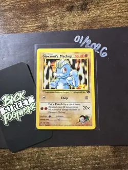 Giovanni’s Machop 72/132, Gym Challenge, Pokemon TCG, WOTC, 2000, Common, NM - Image 3