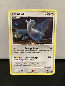Latios 4/17 POP Pokemon Series 7 Swirl Holo Rare - Image 1