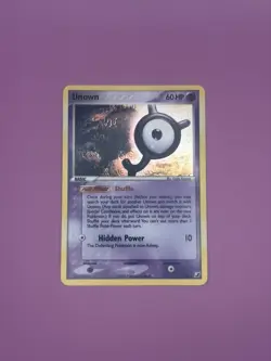 Pokemon Card - Unown (Y) Unseen Forces Y/28 Holo Rare LP - Image 2