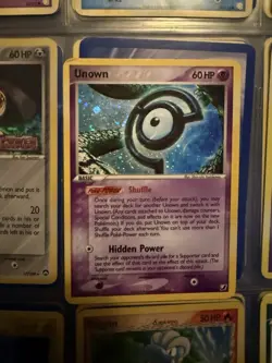 Unown C C/28 Holo Rare EX Unseen Forces Pokemon 2005 MP - Image 1