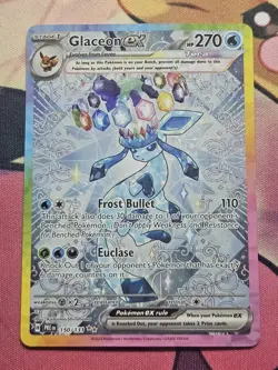 Pokemon Glaceon ex 150/131 Sv: Prismatic Evolutions Full Art Holo EX SIR - Image 1