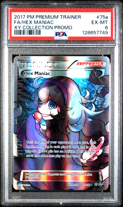 PSA 6 POKEMON PREMIUM TRAINER XY COLLECTION 75a FULL ART HEX Maniac LOOKS NICER - Image 1