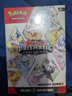 Pokemon TCG Scarlet & Violet Prismatic Evolutions Booster Bundle Box 6 Packs - Image 1