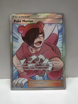 Pokemon TCG Holo Ultra Rare Full Art Poke Maniac, Near Mint Condition - Image 1