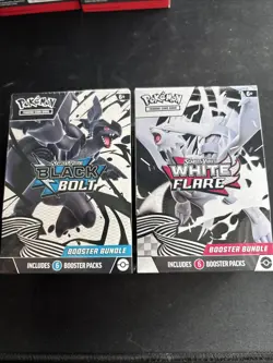 Pokemon TCG Black Bolt, And White Flare Booster Bundles Factory Sealed ￼ - Image 1
