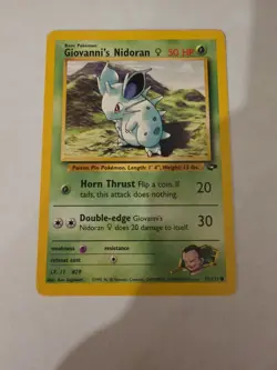 Giovanni's Nidoran 75/132 Pokemon TCG Gym Challenge Unlimited NM - Image 1