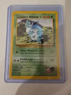 Giovanni's Nidoran 75/132 Pokemon TCG Gym Challenge Unlimited NM - Image 3