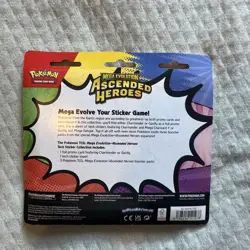 Pokemon Ascended Heroes 3 Pack Blister Charmander Sticker Collection New Sealed - Image 2