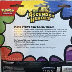 Pokemon Ascended Heroes 3 Pack Blister Charmander Sticker Collection New Sealed - Image 3