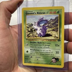 Pokemon Giovanni's Nidoran - WOTC Gym Challenge Common 76/132 Unlimited LP+ Vtg - Image 2