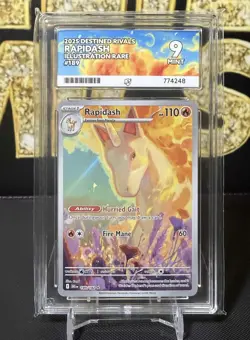 Pokemon TCG Rapidash Card 189/182 Destined Rivals Ace 9 Mint - Image 1