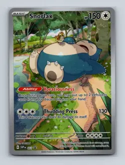 Snorlax 051 Pokemon Scarlet & Violet 151 ETB Black Star Promo Card NM+ - Image 1