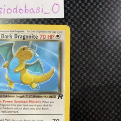 Pokemon TCG Dark Dragonite 22/82 1st Edition Team Rocket WOTC MP Condition - Image 2