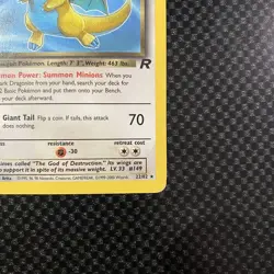 Pokemon TCG Dark Dragonite 22/82 1st Edition Team Rocket WOTC MP Condition - Image 4