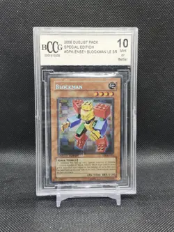 Z315 Yugioh! Blockman - DPK-ENSE1 - Secret Rare - Limited Edition - BCCG 10 - Image 1