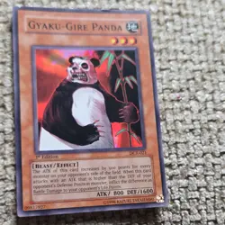 Konami Gyaku-Gire Panda Dark Crisis 1st Edition DCR-021 Effect Beast Card - Image 2