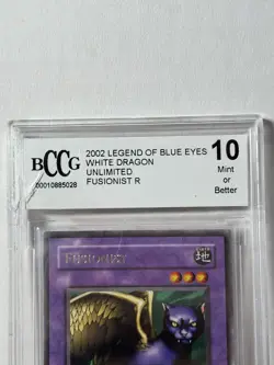Yu-Gi-Oh! Fusionist Legend of Blue Eyes Beckett BCCG Mint 10 LOB-022 Unlimited - Image 3