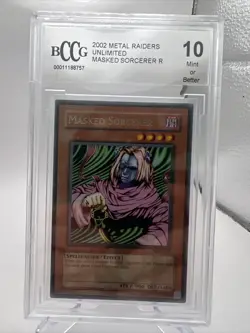 Masked Sorcerer - Yugioh Metal Raiders Unlimited MRD-019 - Beckett BCCG MINT 10 - Image 1