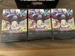 Yugioh YGO Chronicles: The Fallen & The Virtuous All-Foil 3-Deck LOT SEALED! - Image 1