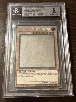 2022 YU-GI-OH! 1ST EDITION #EN175 BLUE-EYES WHITE DRAGON - Ghost Rare - BGS 8.0 - Image 1