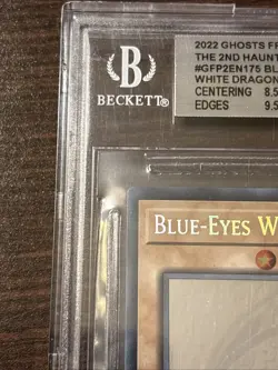 2022 YU-GI-OH! 1ST EDITION #EN175 BLUE-EYES WHITE DRAGON - Ghost Rare - BGS 8.0 - Image 2