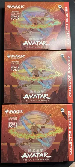 LOT OF 3 - Avatar: The Last Airbender Collector Booster Magic The Gathering MTG - Image 1