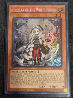 Yugioh! Astellar of the White Forest - INFO-EN013 - Secret Rare - 1st Edition NM - Image 1