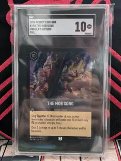 Disney Lorcana The Mob Song 198/204 Foil Gem Mint SGC 10 - Image 1