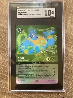 Genie Powers Unleashed Disney Lorcana - D100 Collectors Edition SGC 10 Gem Mint - Image 1