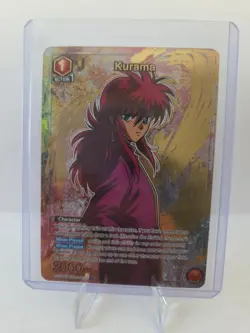 Union Arena Kurama Promo UE13BT/YYH-P-003 Yu Yu Hakusho Release Event Foil NM - Image 1