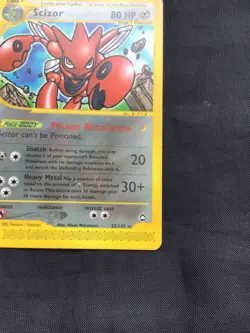 Pokemon Cards: Aquapolis Rare: Scizor 32/147 - Image 4