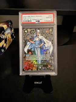 PSA 10-One Piece ROB LUCCI Alternate Art SP OP05-093 Emperors New World English - Image 1