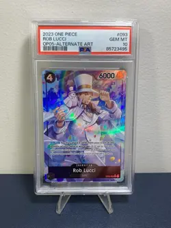 2023 One Piece Rob Lucci Alternate Art #OP05-093 PSA 10 - Image 1