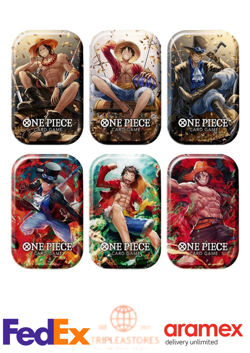 One Piece Card Game Mini-tin Pack Set Vol.1 Asian Limited - Set of 6 Mini Tins - Image 1