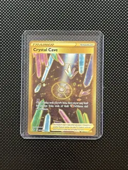 Crystal Cave 230/203 Gold Evolving Skies Trainer Stadium Pokemon Card NM - Image 1