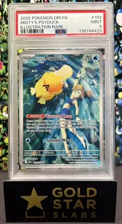 2025 Pokemon S&V Destined Rivals Misty's Psyduck #193/182 PSA 9 - Image 1