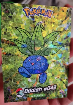 2025 POKEMON STAINED GLASS Crystal Card Oddish Gloom Vileplume - Image 2