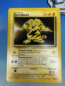 Electabuzz 20/102 Base Unlimited Non Holo Rare Vintage WOTC Pokemon Card - Image 1