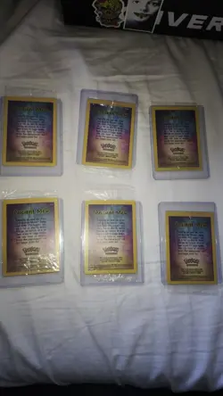 SET OF 6 - Ancient Mew Pokemon 2000 Movie Promo SEALED Holo Card - Image 4
