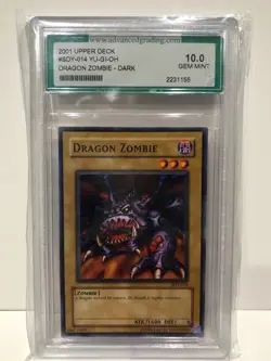 Graded 2001 YU-GI-OH Upper Deck Card DRADON ZOMBIE-DARK MINT 10 - Image 1