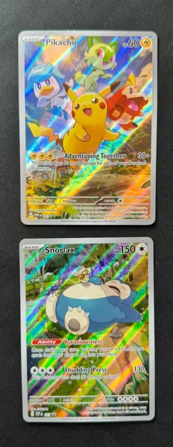 (3X) Pikachu SVP 027 & (3X) Snorlax SVP 051 - Pokemon Promo Lot (6 Cards Total) - Image 4