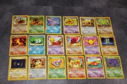 Lot of 18 Vintage Pokemon Cards Team Rocket Starter Set from 2000, All Different - Image 1