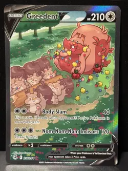 Greedent V 257/264 SWSH Fusion Strike Alternate Alt Art Pokemon Card AA9 NM1 - Image 1