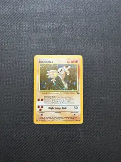 Hitmonlee Holo 7/64 Jungle Set Rare Pokemon Card Vintage 1999 WOTC LP - Image 1
