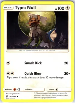 Type: Null 183/236 Uncommon Regular Card SM - Unified Minds Pokemon TCG LP - Image 1